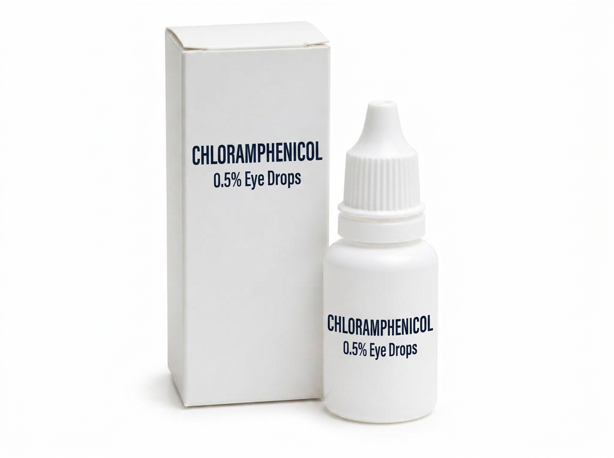 Chloramphenicol 0.5% eye drops product photograph