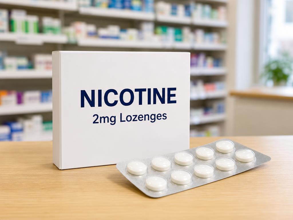 Nicotine lozenges 2mg product photograph