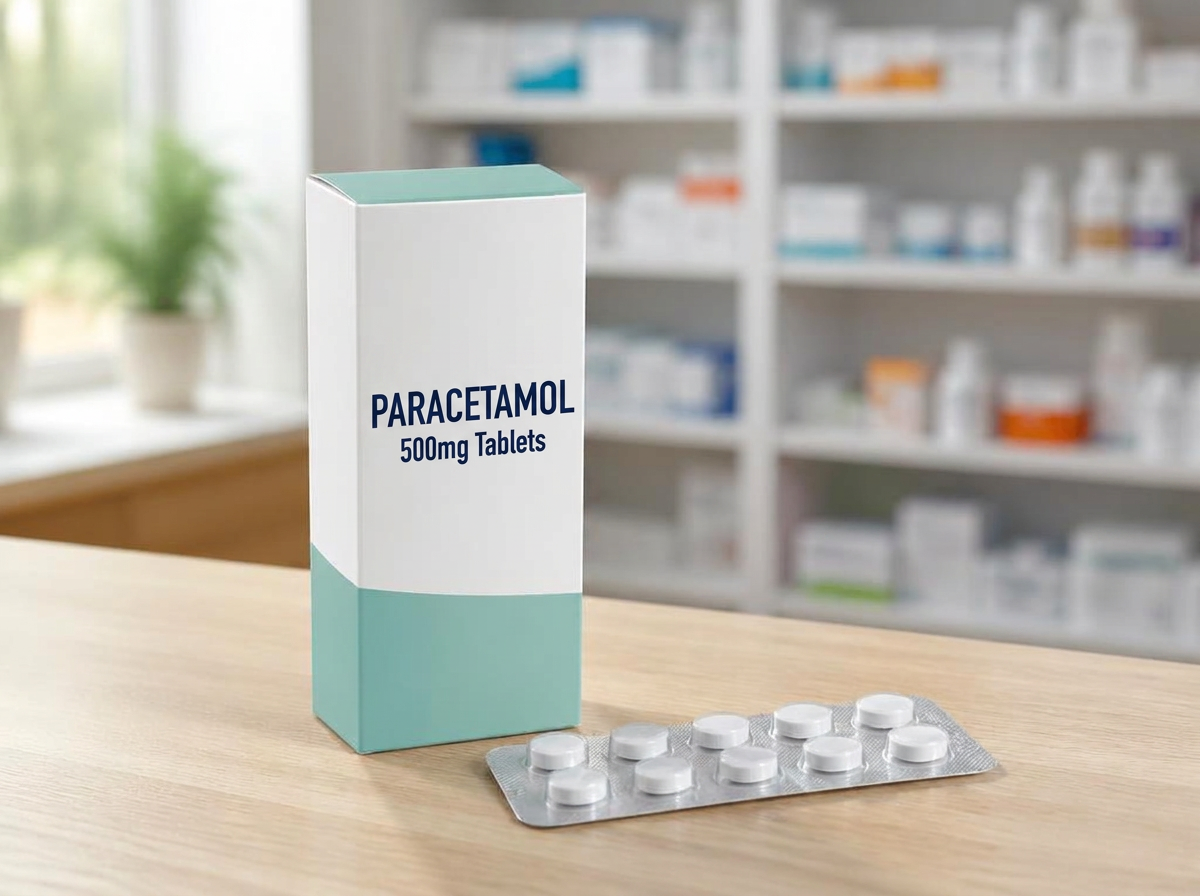 Paracetamol 500mg tablets product photograph
