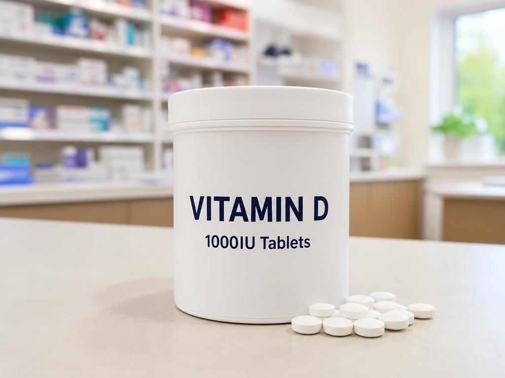 Vitamin D 1000IU tablets product photograph