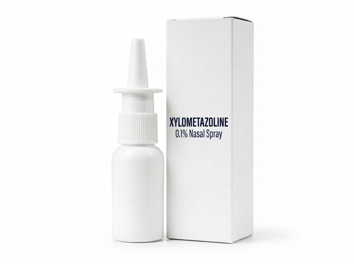 Xylometazoline 0.1% nasal spray product photograph